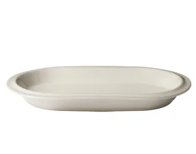 Mísa Edge Bowl Ecru Stoneware, 25x40 cm