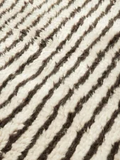 Koberec Kami Knotted 120x180, off-white / coffee