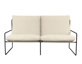 Outdorová sofa Desert 2-Seater, black / off-white