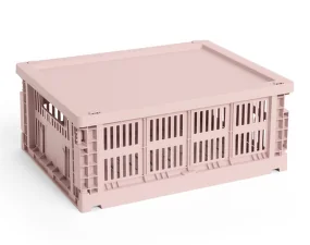 Plastové víko Colour Crate Medium, blush