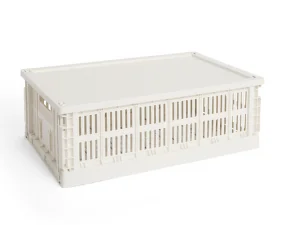 Plastové víko Colour Crate Large, off-white