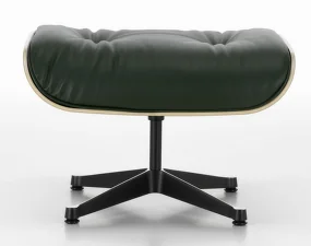 Ottoman Eames Lounge, walnut natural / leather premium F59 jade
