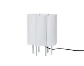 Stolní lampa Boe, silver/natural