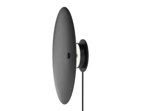 Nástěnná lampa Reflection, black lacquered aluminium