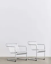 Židle Palissade Cantilever Dining Armchair, galvanised