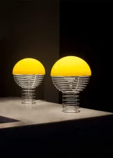 Stolní lampa Wire 30, chrome/yellow