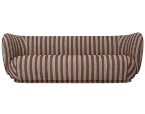 Sofa Rico 3, Louisiana sand / chocolate