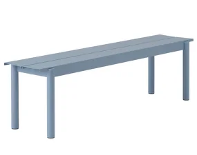 Lavice Linear Steel Bench 170 cm, pale blue