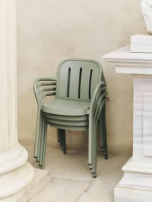 Zahradní židle Deville s područkami, thyme green