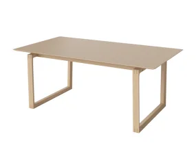 Rozkládací jídelní stůl Kuma 180x100 cm, white pigmented oiled oak