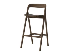 Barová stolička Fenri 65 cm, dark oiled oak