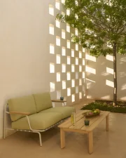 Zahradní konferenční stůl Assemble, 135x55 cm teak