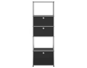 Policová sestava USM Haller M52, graphite black
