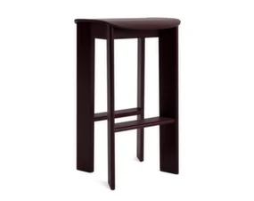 Barová stolička Chisel 30 H75, dark bordeaux lacquered beech