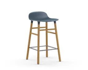 Barová židle Form 65 cm Oak, blue