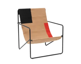 Křeslo Desert Lounge Chair, black / block
