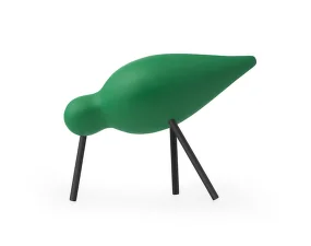 Dřevěný ptáček Shorebird Medium, green / black