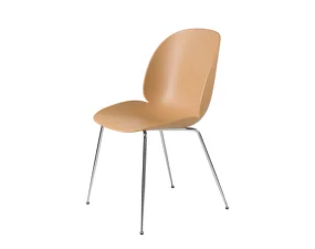 Židle Beetle, chrome / amber brown