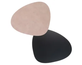 Oboustranné prostírání Double Curve L, warm grey / black