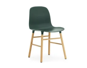 Židle Form Oak, green