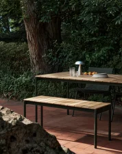 Lavice Ville AV27, bronze green / teak