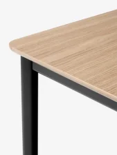 Jídelní stůl Drip HW115, black/lacquered oak