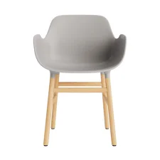 Židle Form s područkami Oak, warm grey