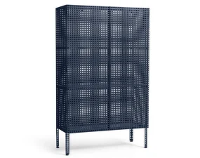 Komoda Perforated Cabinet Floor Large, steel blue