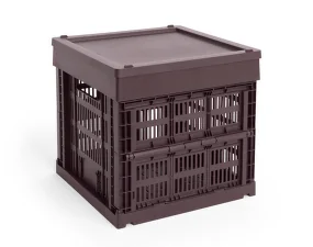 Plastové víko Colour Crate Medium Square/Cube, bordeaux