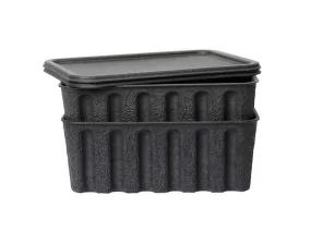 Papírový úložný box Pulp Large set 2 ks, charcoal