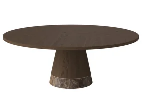 Konferenční stolek Piro Ø90 H36, dark oiled oak