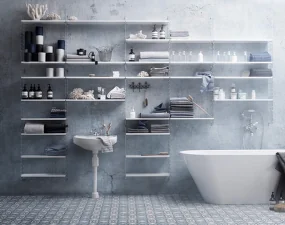 Policová sestava String Bathroom I, white