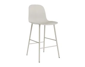 Barová židle s opěrkou Form 65 cm, light grey