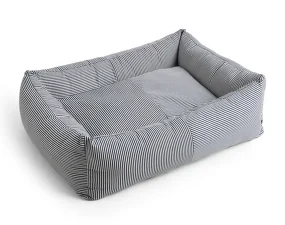 Psí pelíšek Dogs Bed Zip L, blue and white stripe