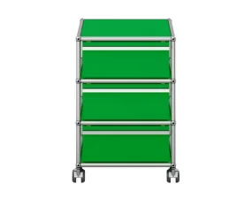 Zásuvkový kontejner na kolečkách USM Haller M26, green