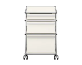 Zásuvkový kontejner na kolečkách USM Haller M63, pure white