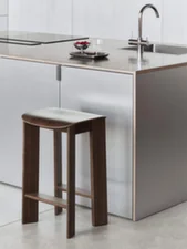 Barová stolička Chisel 30 H75, black lacquered oak / Steelcut Trio 383