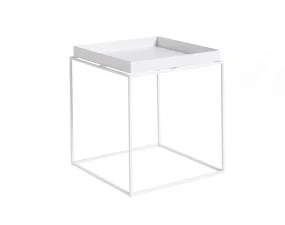 Stolek Tray Table 40x40, white