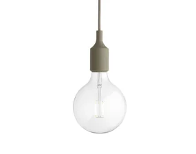 Závěsná LED lampa E27, olive