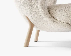 Křeslo Little Petra VB1, oak / sheepskin
