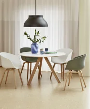 Stůl Copenhague CPH 20 Ø120, oak/white laminate