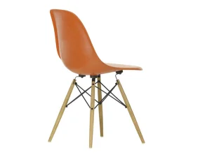 Židle Eames Fiberglass DSW, red orange/ash