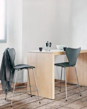 Barová židle Series 7™, black ash / chrom
