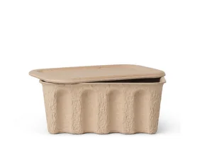 Papírový úložný box Pulp Small set 2 ks, brown