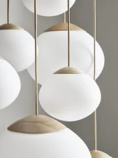 Závěsná lampa Acorn Ø21, matt opal glass