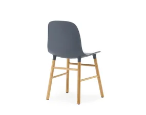 Židle Form Oak, blue