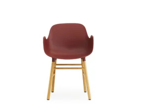 Židle Form s područkami Oak, red