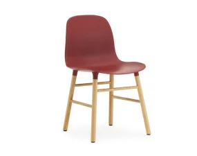 Židle Form Oak, red
