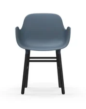 Židle Form s područkami Black Oak, blue