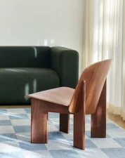 Křeslo Chisel, lacquered walnut